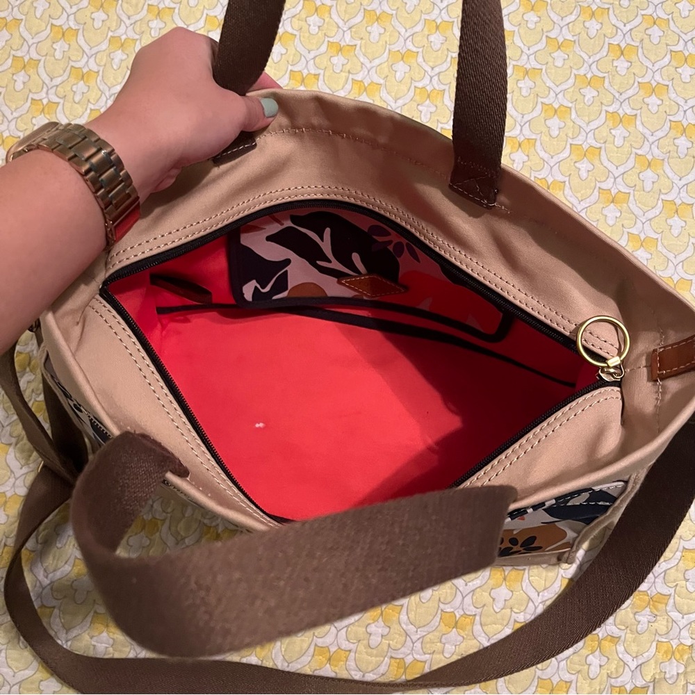 Fossil Floral Canvas Weekender Duffle - Picture 4 of 6